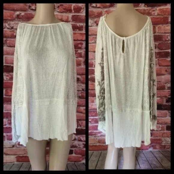 Free People Boho Indigo Dreams Tunic S/M NWT - Picture 11 of 11